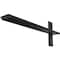 Ekena Millwork 2 1/2"W x 20"D Floating Steel Heavy Duty Wall Mount, Powder Coated Black BKTM02X20FWPBL - alternate 1